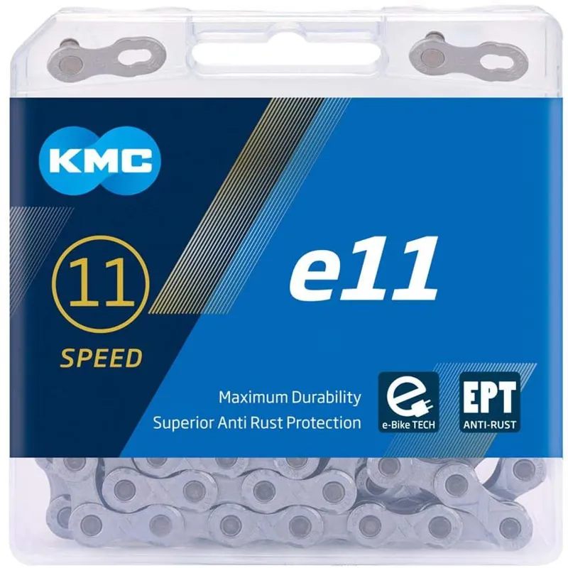 KMC E11 EPT 11 Speed Chain - 136 Links - Silver