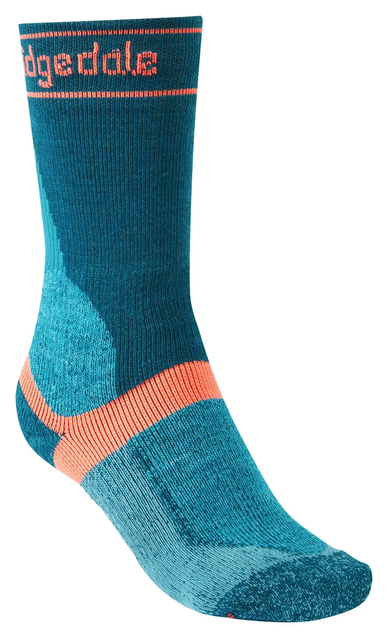 Bridgedale Women's Winter Weight T2 Merino Sport Boot - Teal/ Sky