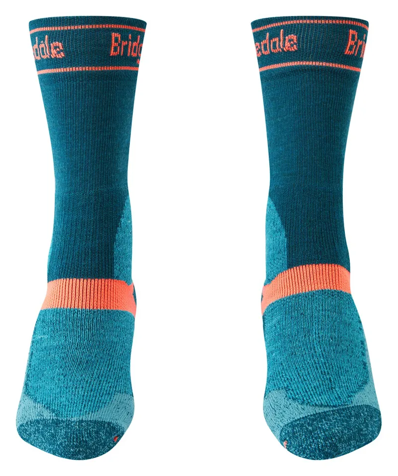 Bridgedale Women's Winter Weight T2 Merino Sport Boot - Teal/ Sky-1