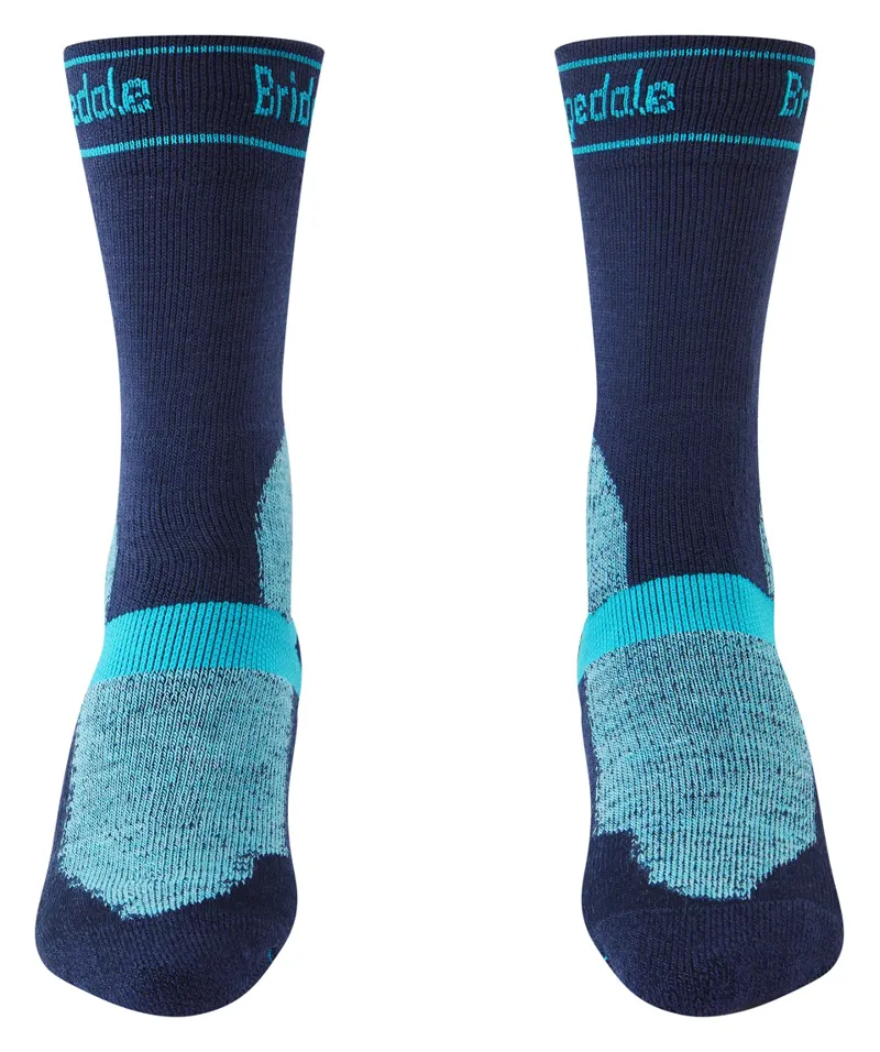 Bridgedale Women's Winter Weight T2 Merino Sport Boot - Navy/ Lt Blue-1