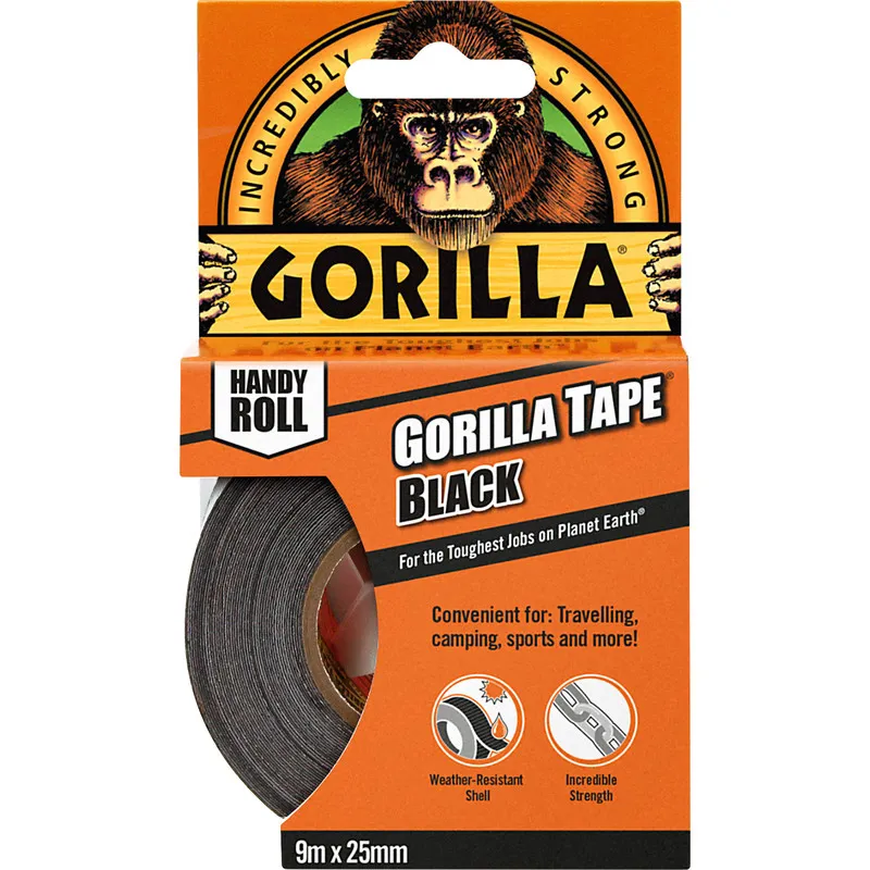 Gorilla Tape Handy Roll  - 9.14m x 25mm - Black