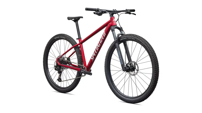 Specialized Rockhopper Expert Mountain Bike - Gloss Red Tint Aluminum/ White-1