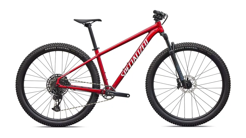Specialized Rockhopper Expert Mountain Bike - Gloss Red Tint Aluminum/ White
