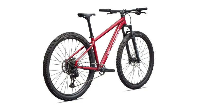 Specialized Rockhopper Expert Mountain Bike - Gloss Red Tint Aluminum/ White-2