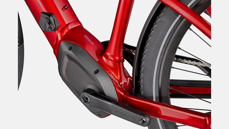 Specialized Vado 5.0 Hybrid E.Bike - Red Tint/ Silver Reflective-1