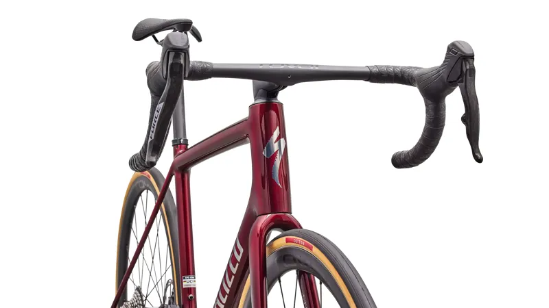 Specialized Aethos 2 Pro SRAM Force AXS Road Bike - Gloss Red Sky/ Chrome-5