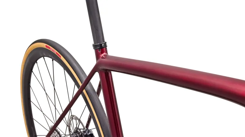 Specialized Aethos 2 Pro SRAM Force AXS Road Bike - Gloss Red Sky/ Chrome-4