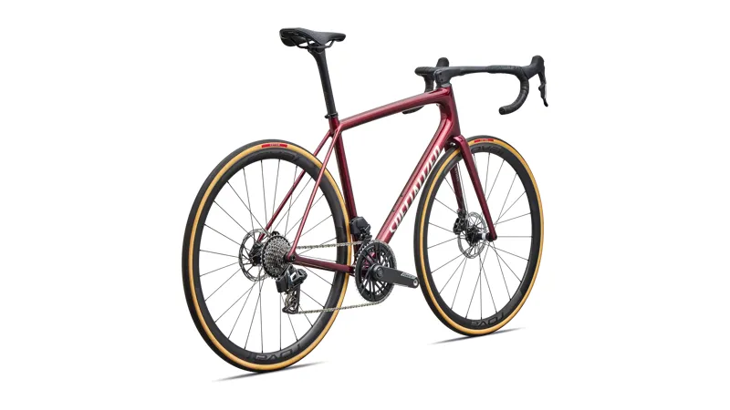 Specialized Aethos 2 Pro SRAM Force AXS Road Bike - Gloss Red Sky/ Chrome-2