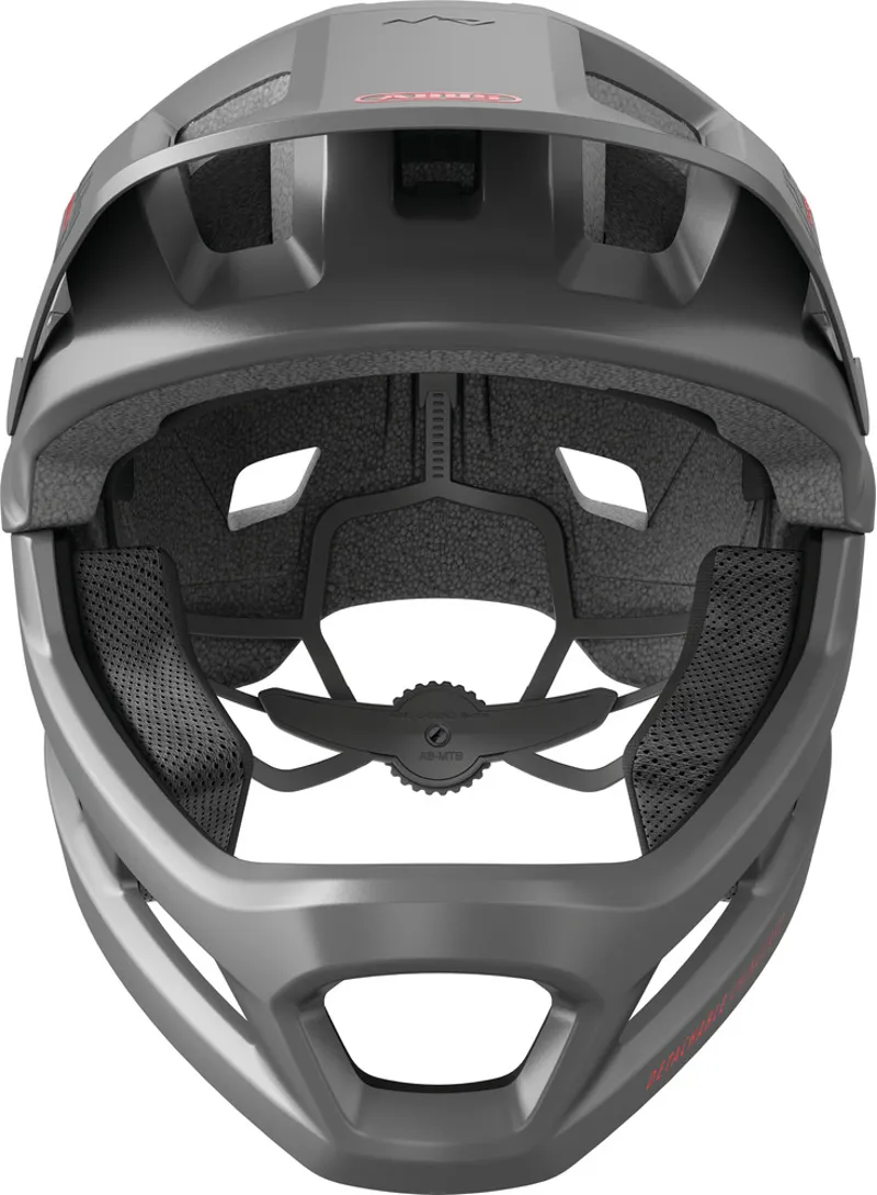 Abus YouDrop Full Face Removable Chinbar Kids Helmet - 48-55cm Small - Ti Silver-1