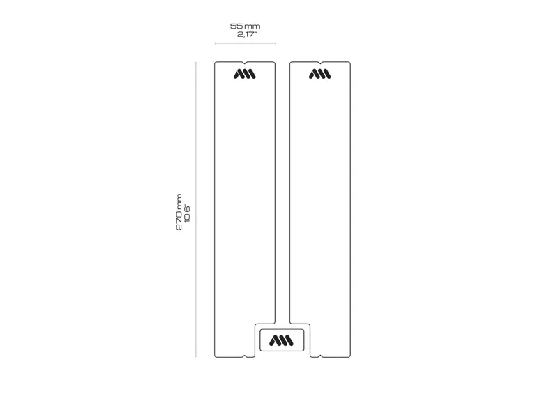 All Mountain Style Honeycomb Fork Guard. - Black-1