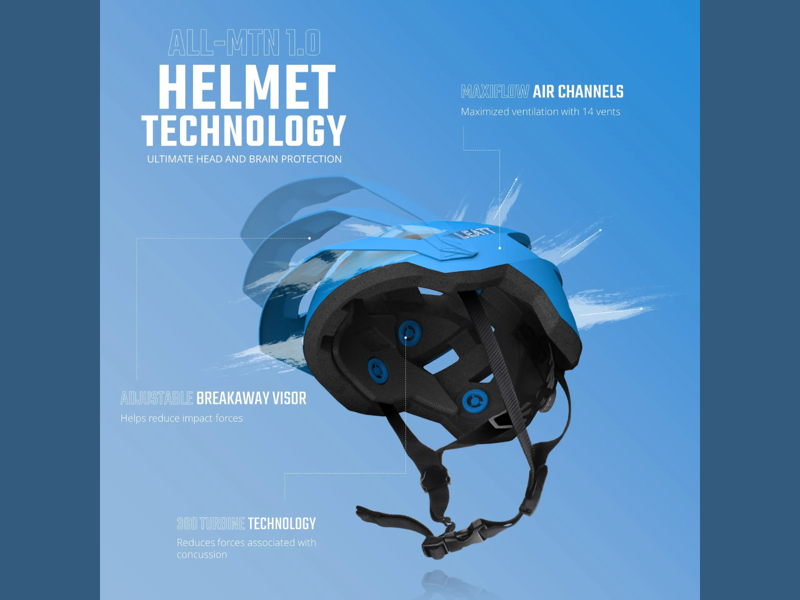 Leatt AllMtn 1.0 MTB Trail Helmet - Red-8