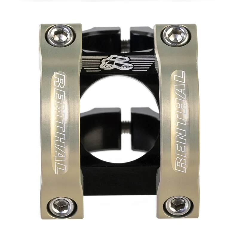 Renthal Apex 31.8mm Handlebar Stem - Black/ Gold-1