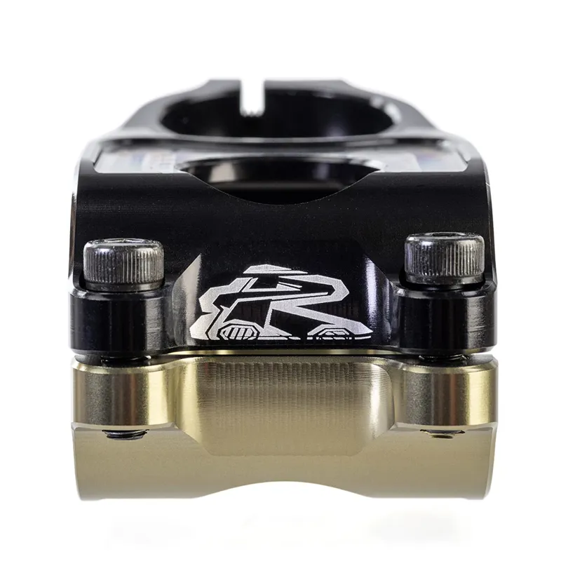 Renthal Duo 31.8mm Clamp Handlebar Stem - Black/ Gold-3