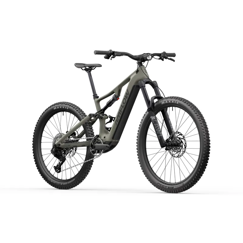 Amflow PR Carbon Full Suspension E.MTB - Moss Green-1