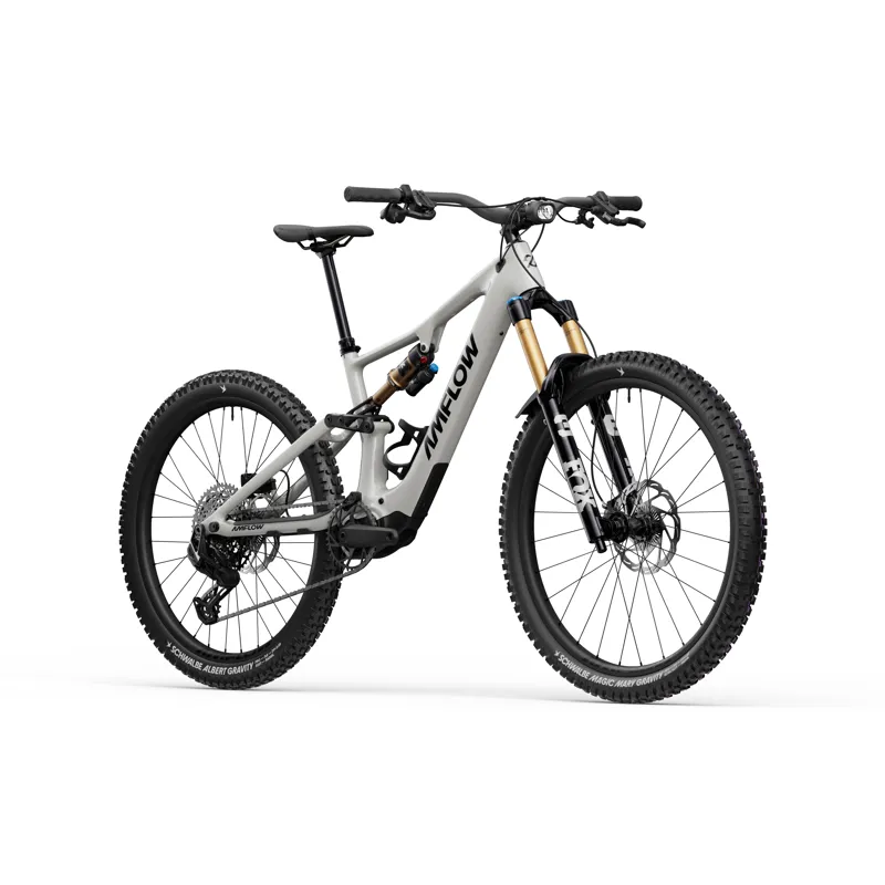 Amflow PX Carbon Pro Full Suspension E.MTB - Moonstone Grey/ Black-1