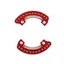 Hope 1/4 Bash Plates 104BCD Pair - Red
