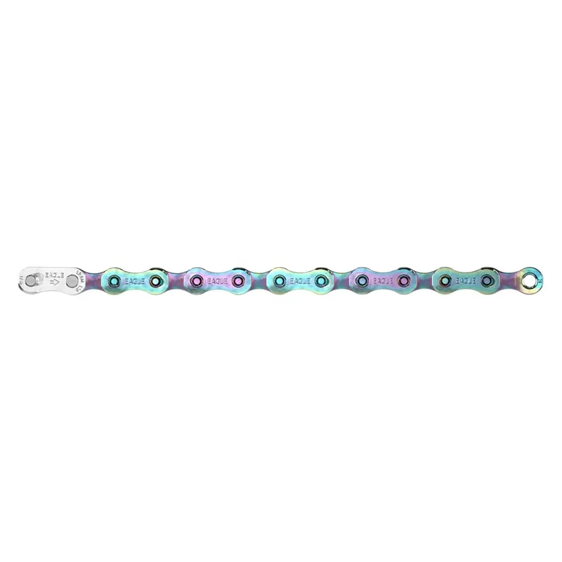 SRAM S500 Eagle 12 Speed Solid Pin 126 Links  Chain - Rainbow