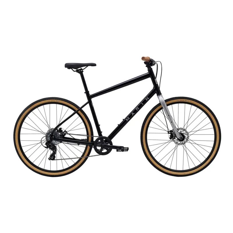 Marin Kentfield 1 Hybrid Sports Bike Gloss Black Chrome