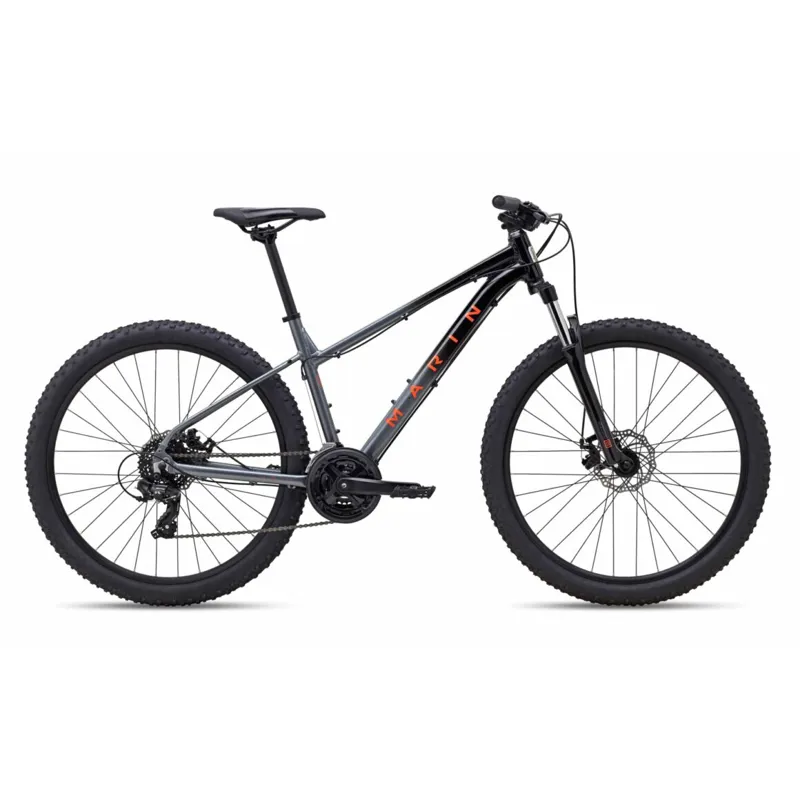 Marin Wildcat Trail 1 Mountain Bike Gloss Black Charcoal Coral