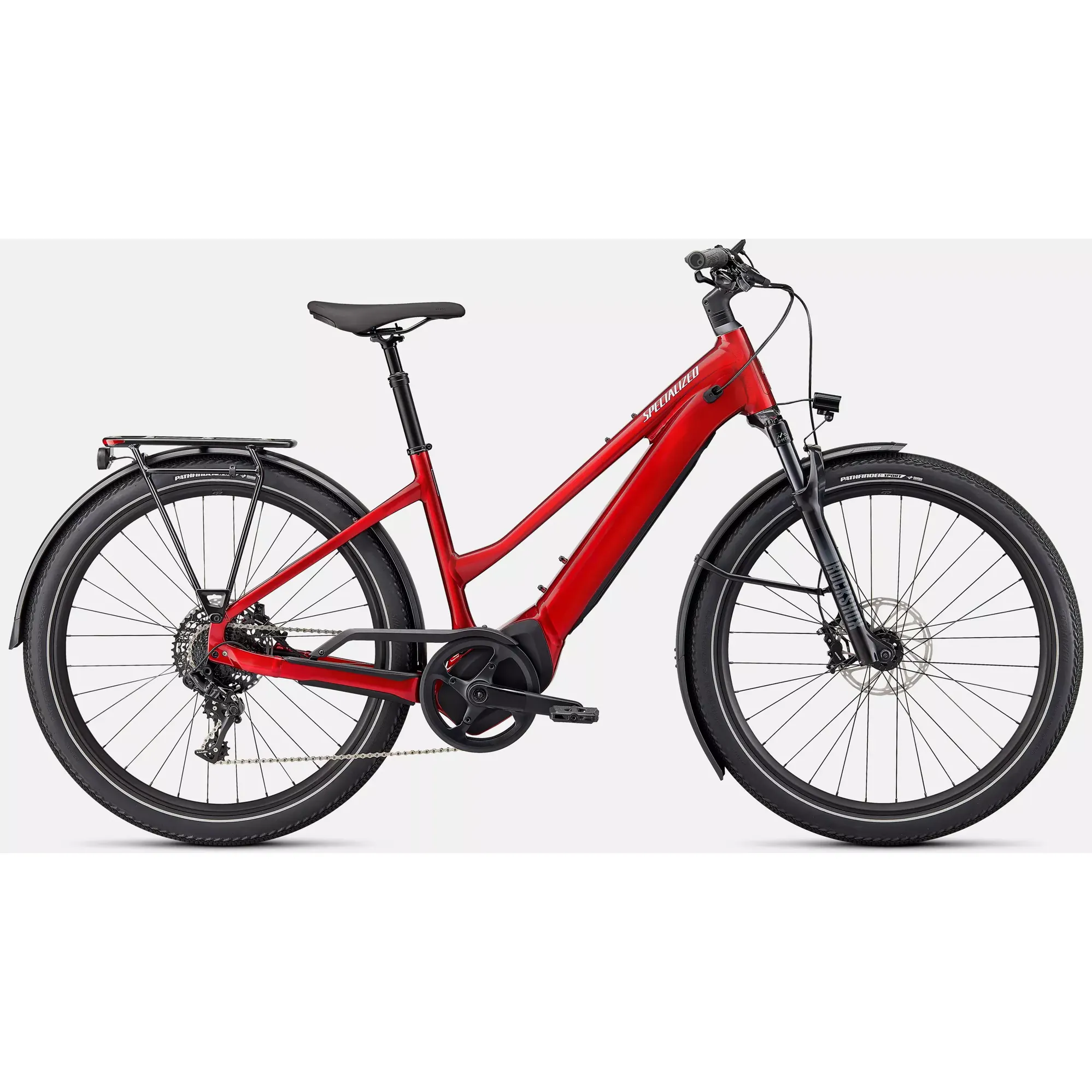 Specialized Vado 5.0 Step Thru Hybrid E.Bike Red Tint
