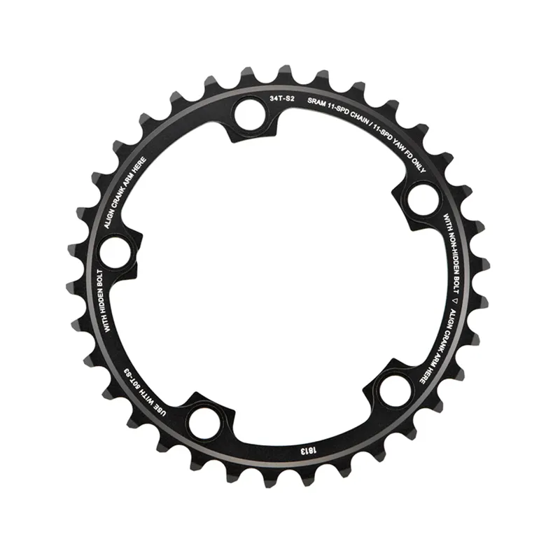 Sram Red22/Force22/Rival22 X-Glide Chainring - 34 Tooth Yaw 110PCD Black
