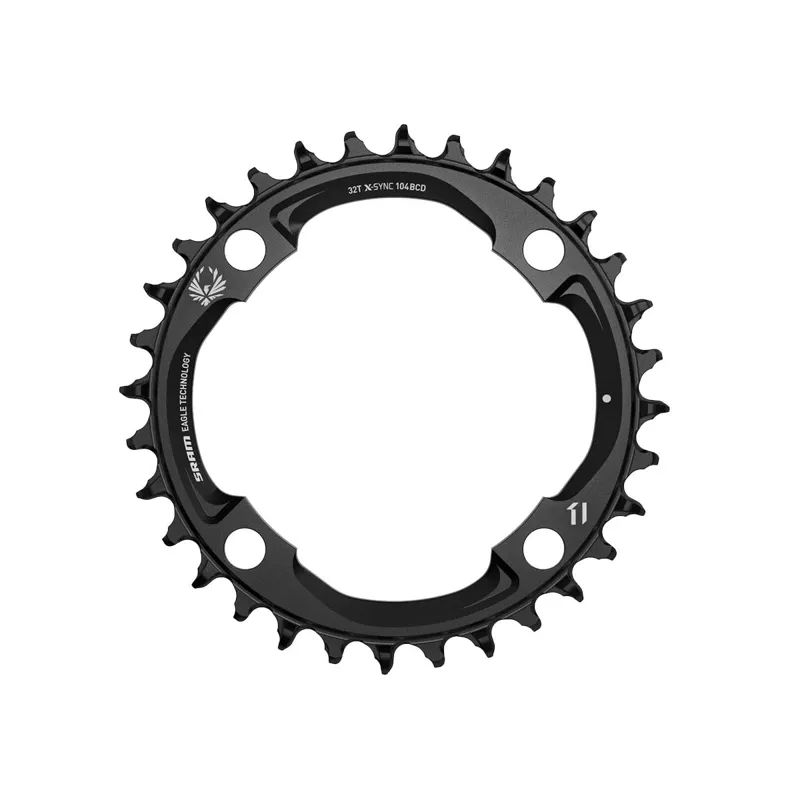 Sram Chain Ring X-Sync 2 94 Bcd Alum Eagle Light Powered Emtb - Black