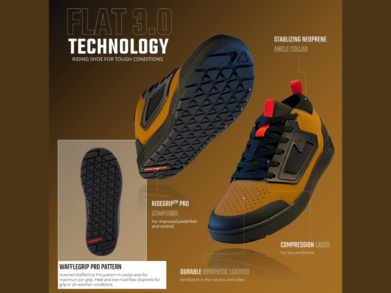 Leatt Flat 3.0 Flat Pedal Cycling Shoes - Stealth-6