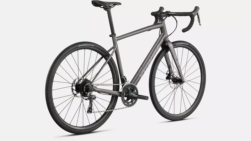 Specialized Diverge E5 Gravel Bike - Satin Smoke/ Grey/ Chrome/ Clean-2