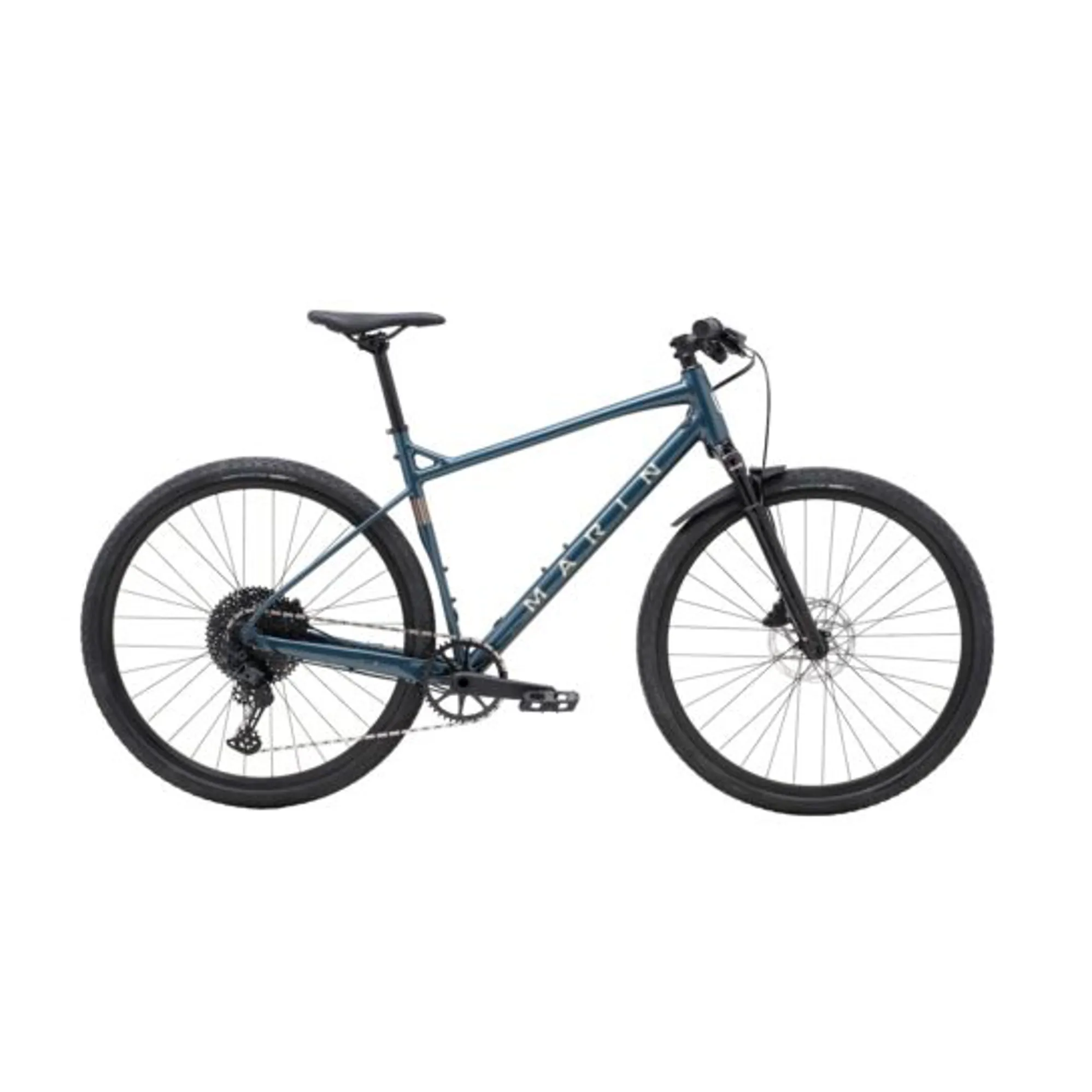 Marin DSX FS Flat Bar Gravel Bike Gloss Blue/ Silver