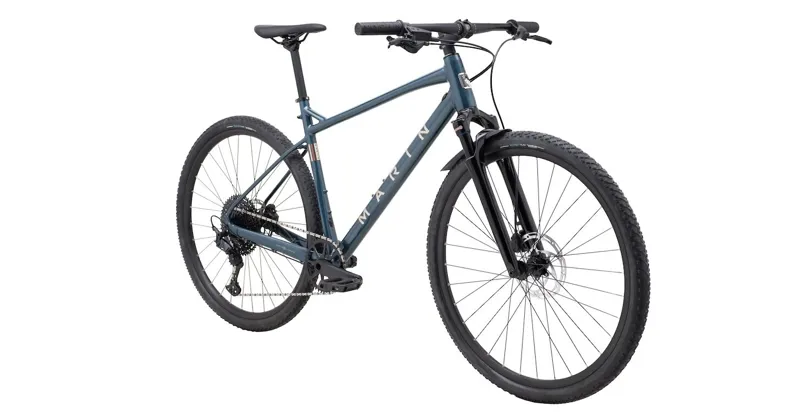 Marin DSX FS Flat Bar Gravel Bike - Gloss Blue/ Silver-1