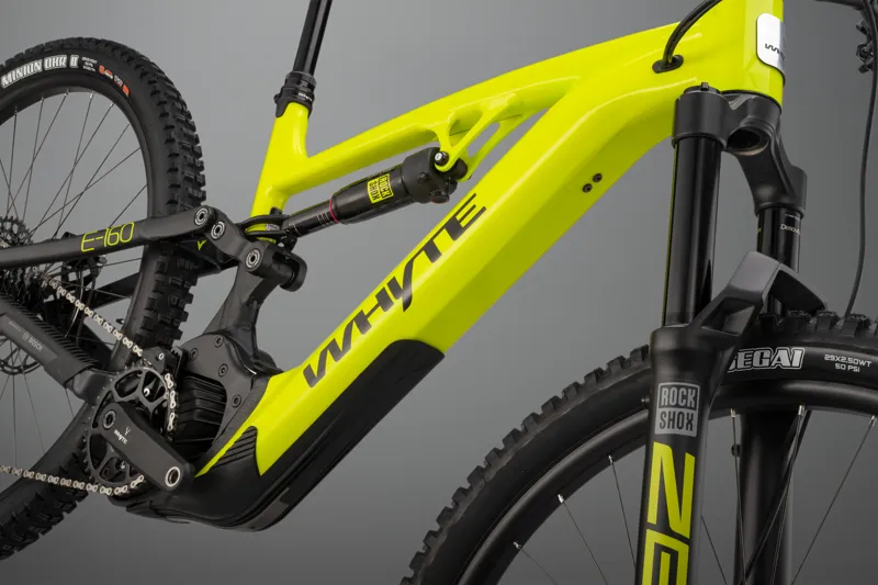 Whyte E-160 S Mountain E.Bike - Lime with Matt Black-7