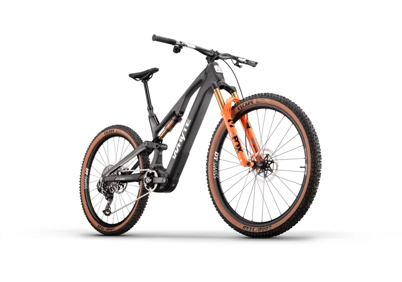 Whyte E-Lyte 140 Works Mountain E.Bike - Matt UD Carbon/Black-2