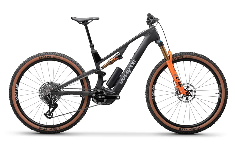 Whyte E-Lyte 140 Works Mountain E.Bike - Matt UD Carbon/Black-1