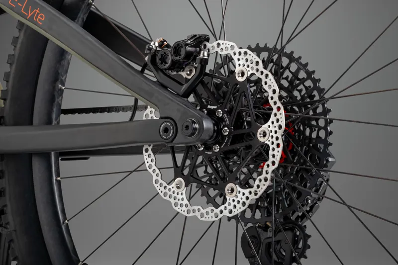 Whyte E-Lyte 150 Works Mountain E.Bike - Olive with UD Carbon-8