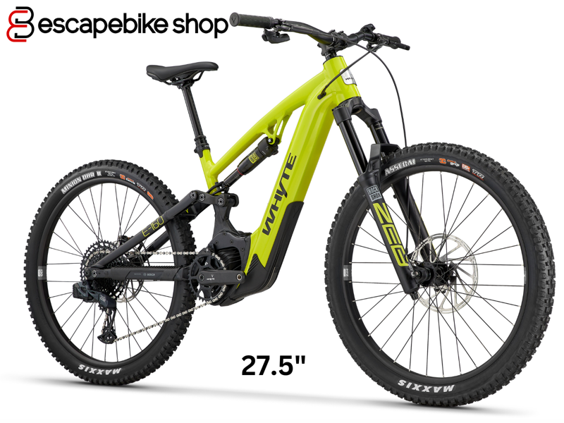 Whyte E-160 S Mountain E.Bike - Lime with Matt Black-3