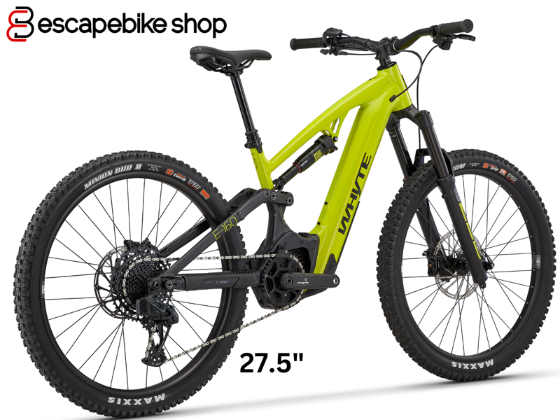 Whyte E-160 S Mountain E.Bike - Lime with Matt Black-5