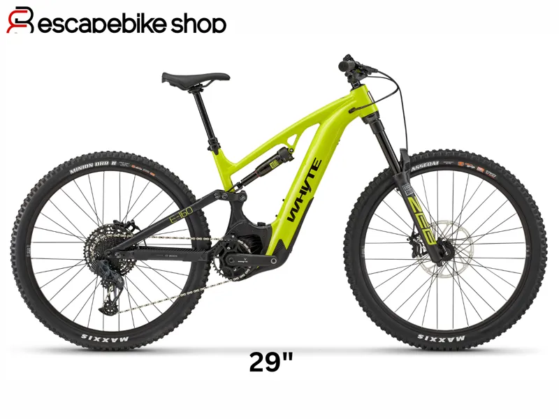 Whyte E-160 S Mountain E.Bike - Lime with Matt Black