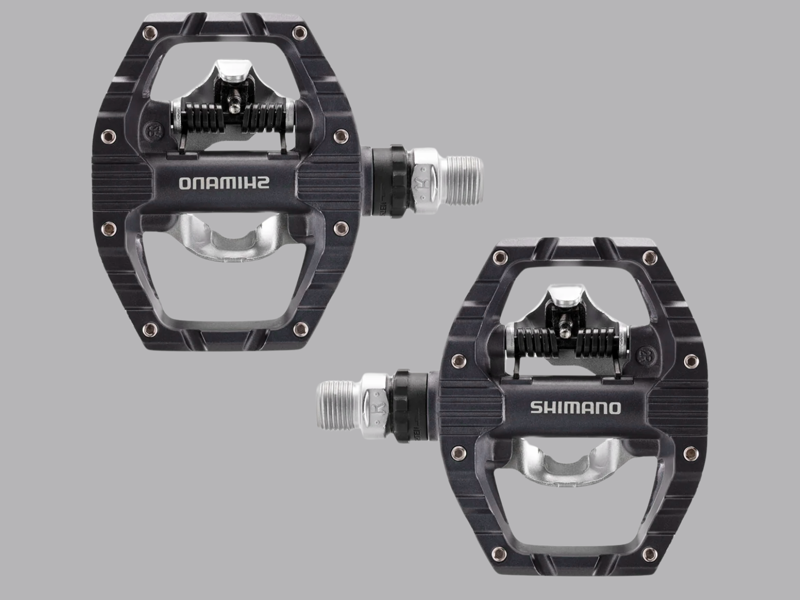 Shimano EH500 SPD Dual Sided Platform Clipless Pedals - Grey-1