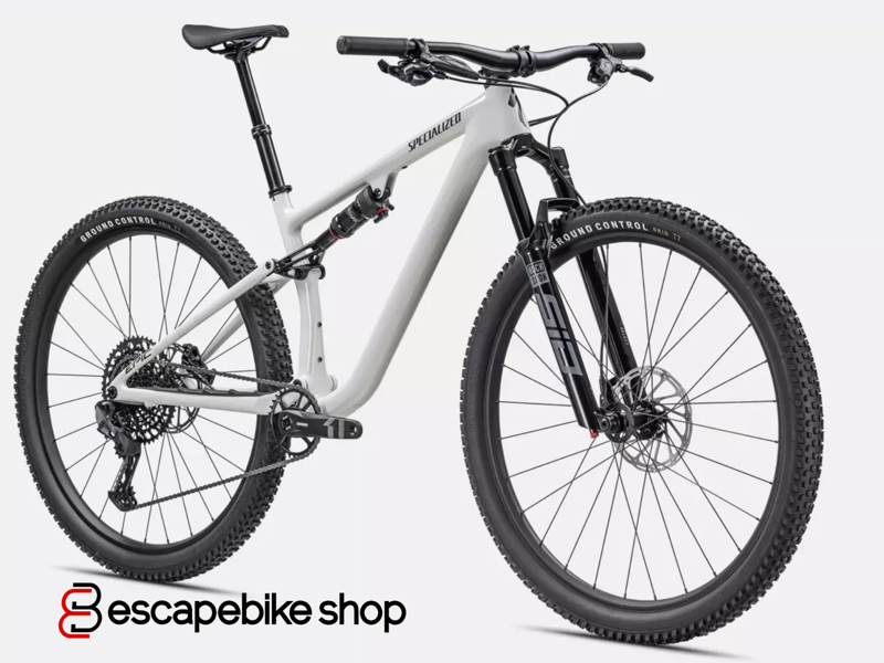 Specialized Epic EVO Comp Suspension Mountain Bike - Gloss Dune White-1