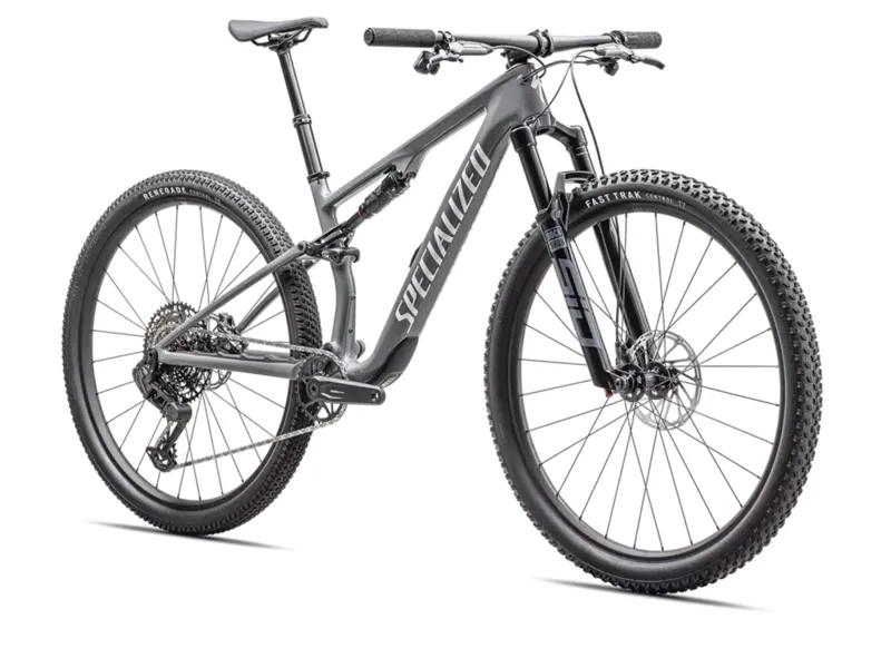 Specialized Epic 8 Comp Carbon Mountain Bike - Gloss Ashen Gray /White-1