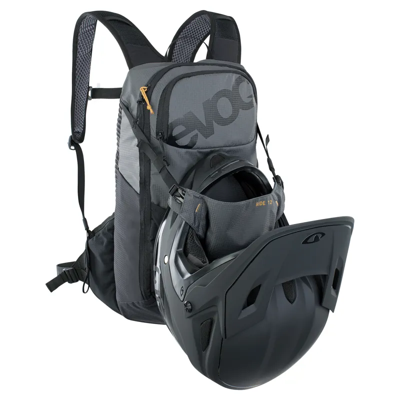 Evoc Ride 12 Hydration Backpack 12 Litre Capacity - Carbon Grey/ Black-5