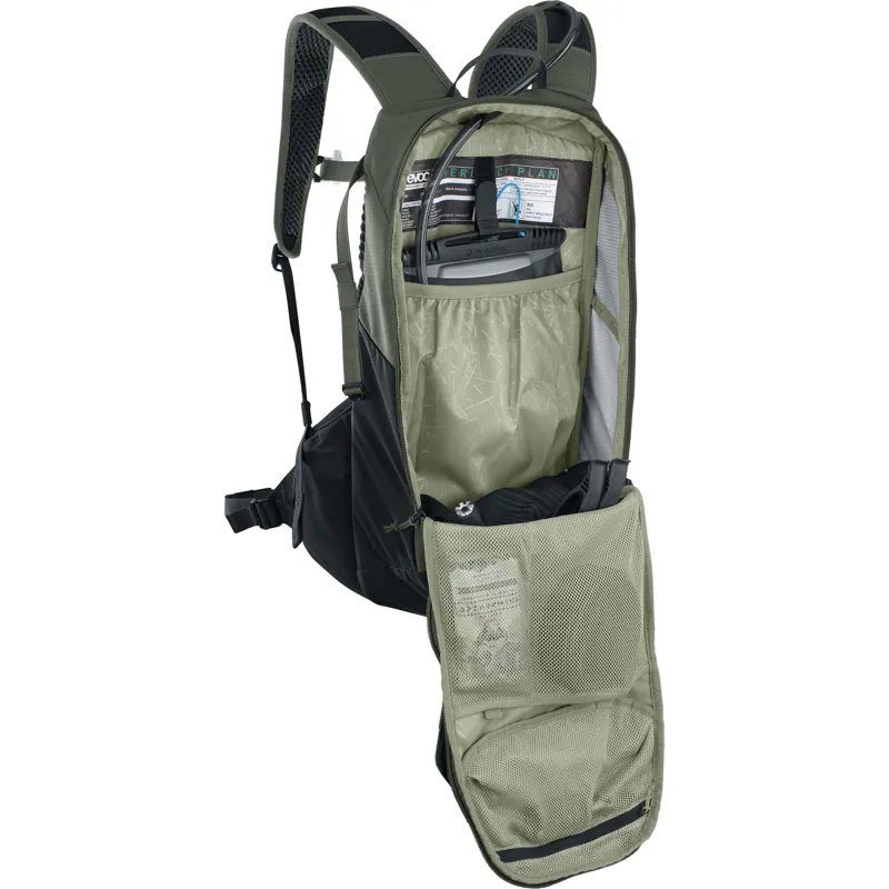 EVOC Ride 12 Hydration Backpack 12 Litre Capacity - Dark Olive/ Black-3