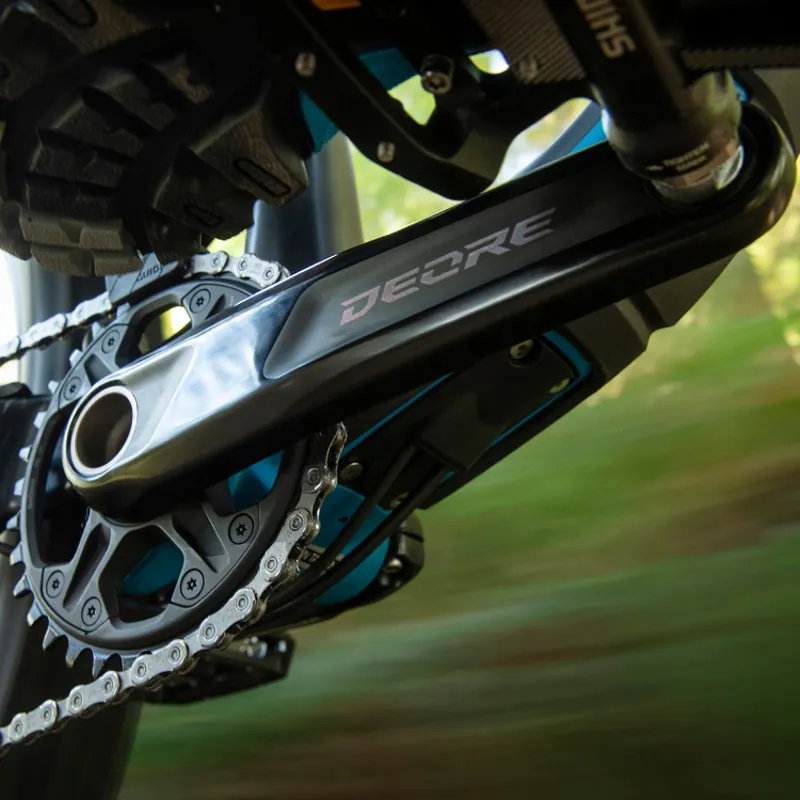 Shimano M6100 Deore 2 Piece 1x12 Speed 55mm Offset Chainsets - Black-1