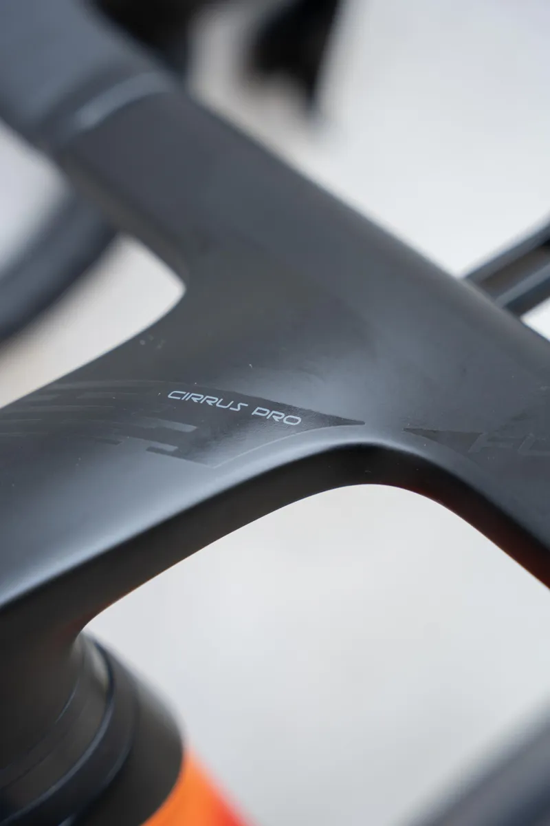 Ridley Falcn RS Road Race Bike Frameset - Matt Black/ Red/ Orange-2