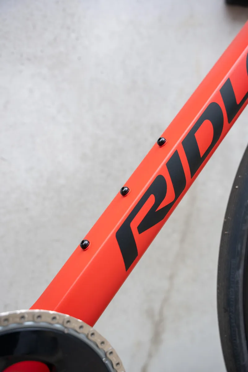Ridley Falcn RS Road Race Bike Frameset - Matt Black/ Red/ Orange-5