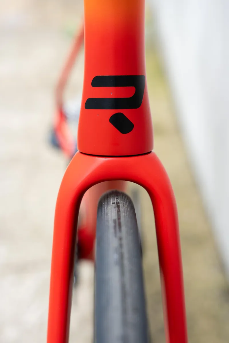 Ridley Falcn RS Road Race Bike Frameset - Matt Black/ Red/ Orange-4