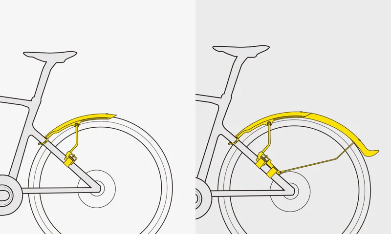 Topeak TetraFender G1/ G2 Gravel Bike Mudguard Set - Black-2