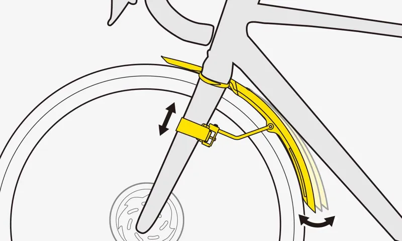 Topeak TetraFender G1/ G2 Gravel Bike Mudguard Set - Black-3