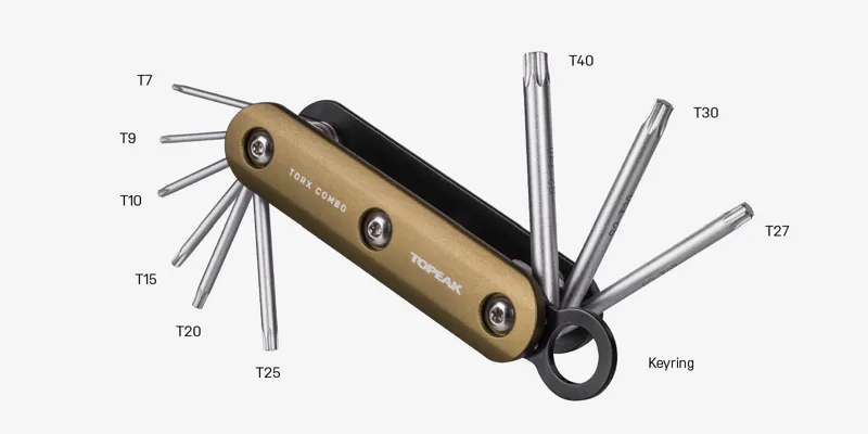 Topeak Torx Combo Folding Multi Tool - Black/ Bronze-1