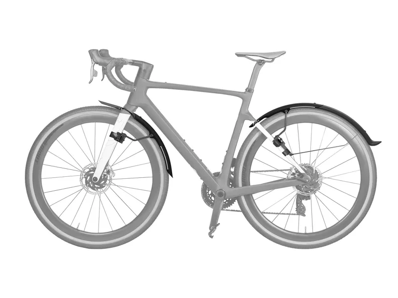 Topeak TetraFender G1/ G2 Gravel Bike Mudguard Set - Black-1